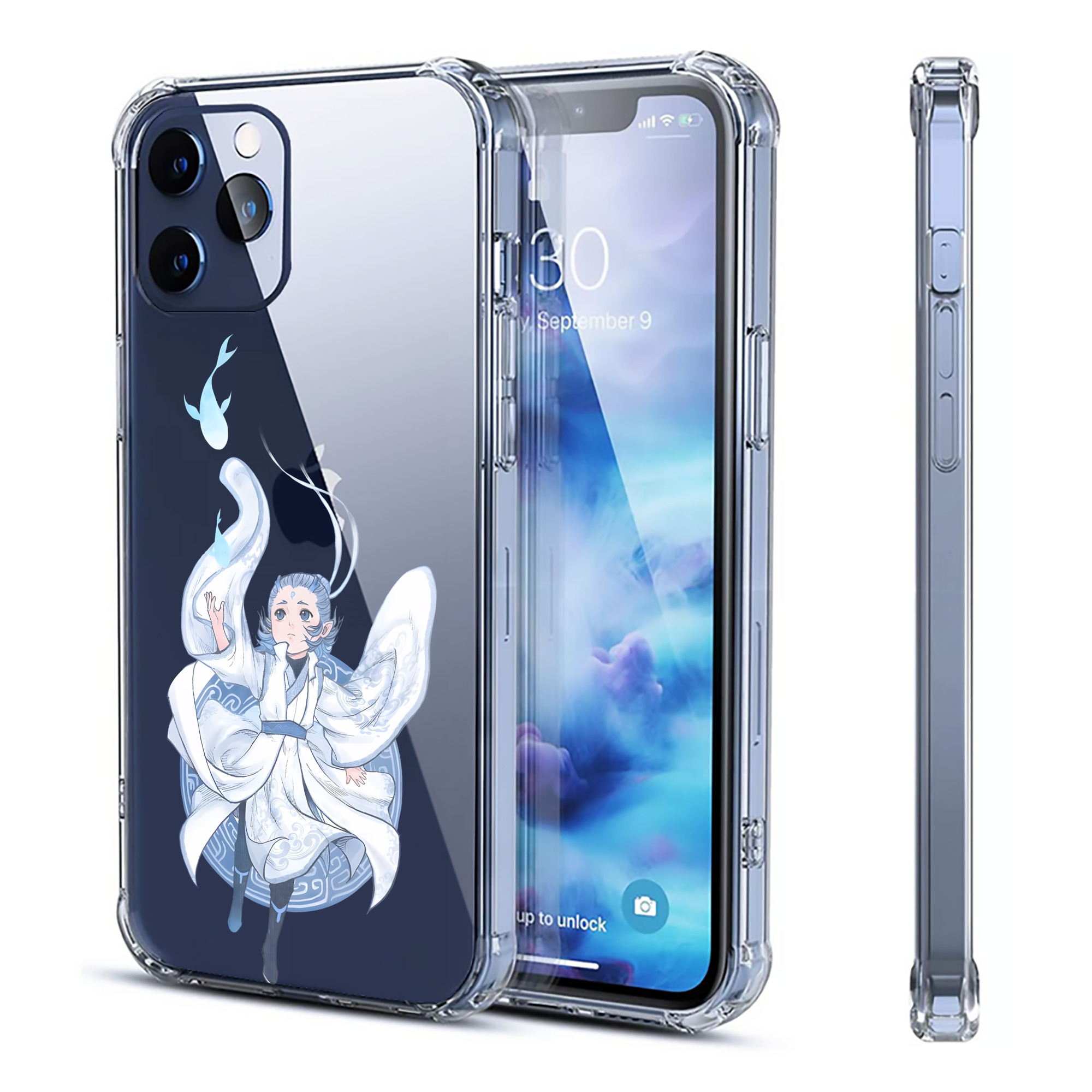 （画像用） Ne Zha 2 ナタ 魔童の大暴れ 【iPhone 12シリーズ対応】透明スマホケース（クリアソフトケース）